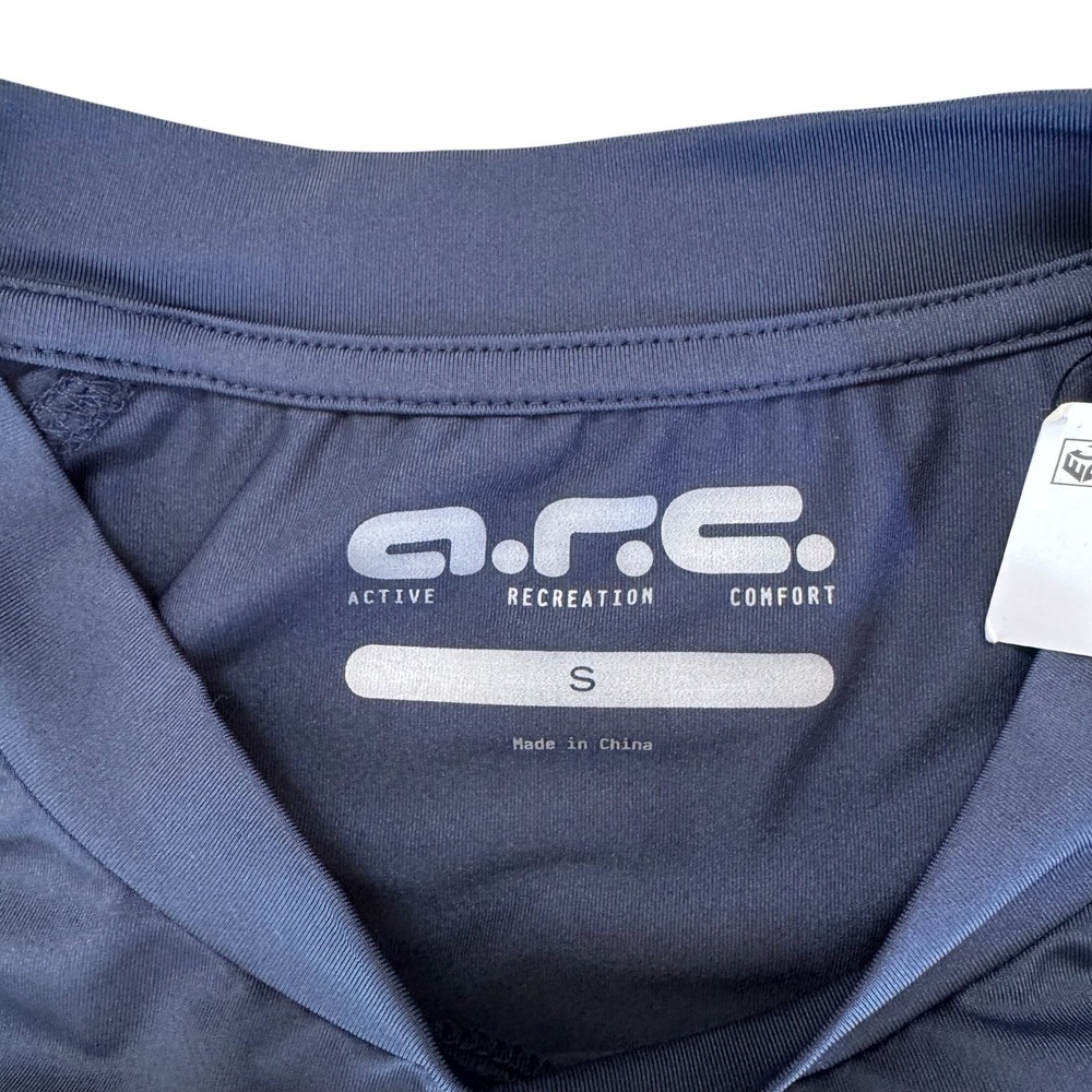 A.R.C. Small Navy Blue Polyester Short Sleeve Men's‎ Performance T-Shirt NWT - Picture 5 of 7